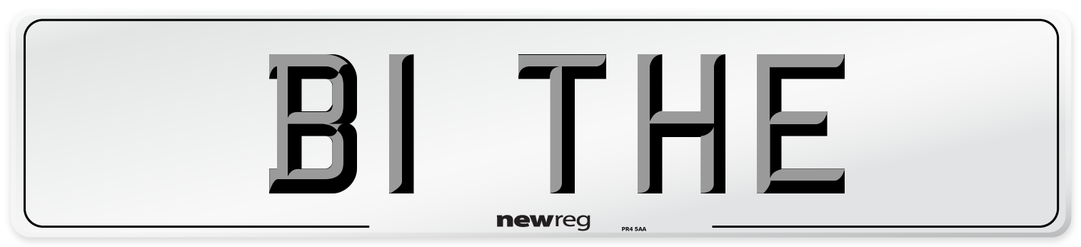 B1 THE Number Plate from New Reg